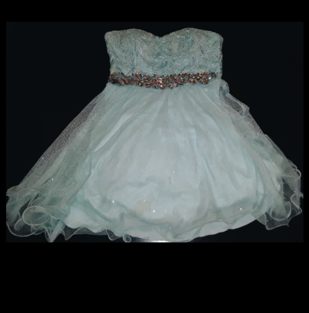 Teal,jelwed,dress
